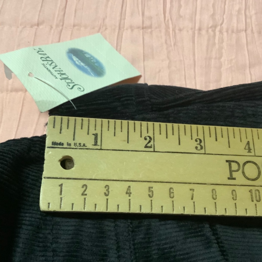 Ladies overalls NWT black Corduroy, silver color hardware petite sizes M,L - Picture 3 of 7